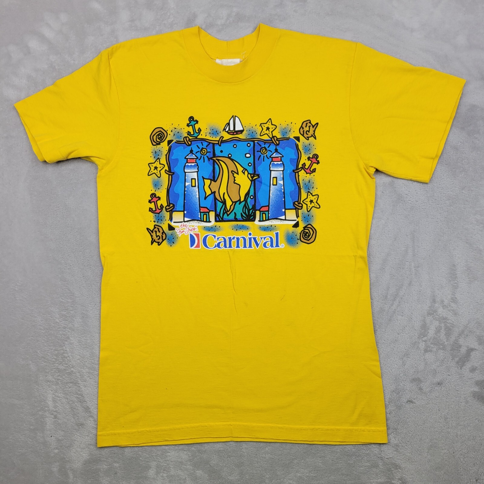 Carnival Cruise Line Shirt Men Medium Ship Ocean Sea Boat Vacation Vintage Adult