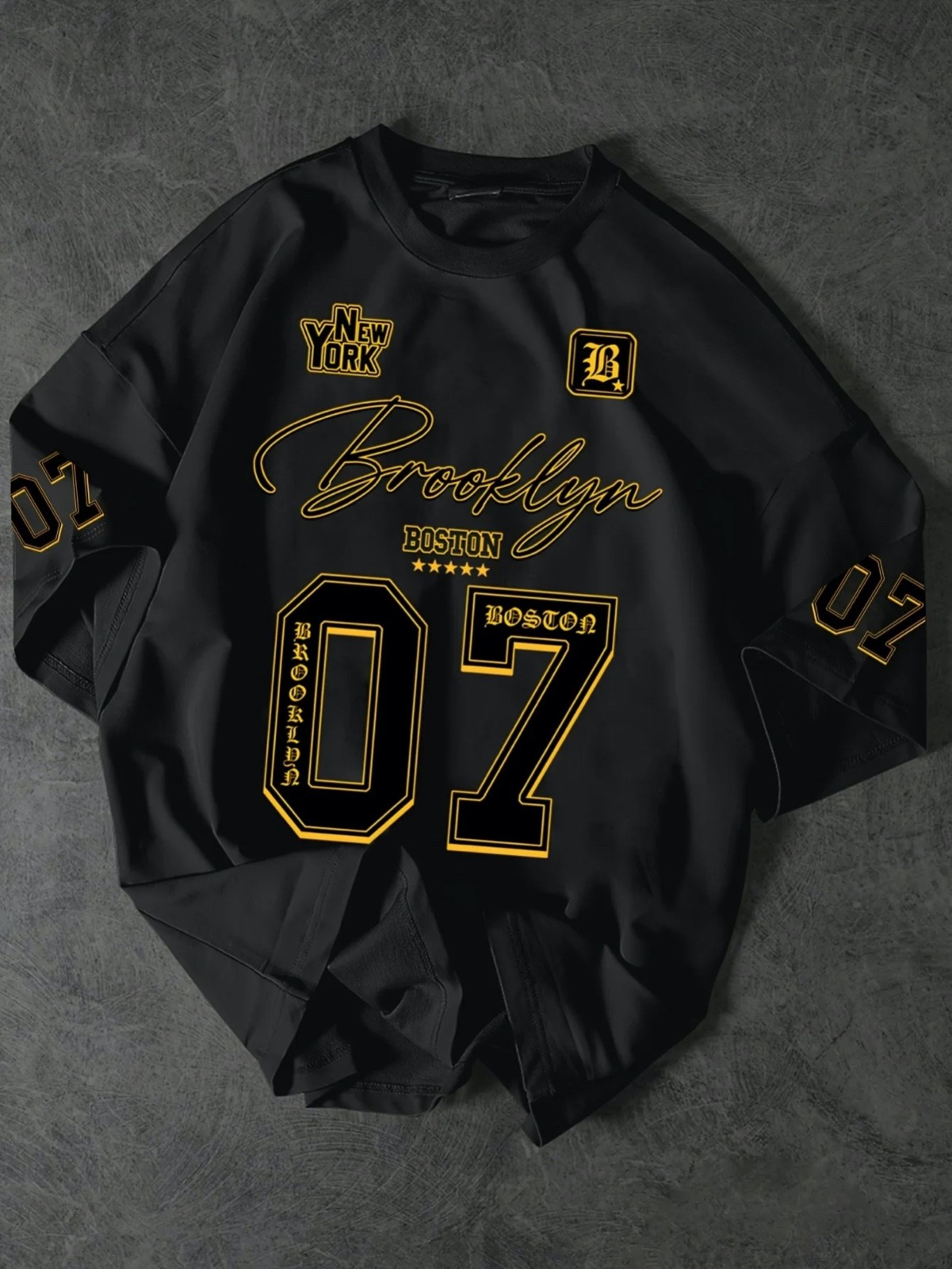 Brooklyn 07 Graphic Tee Hip Hop Streetwear New York Urban Boston T Shirt XS-4XL