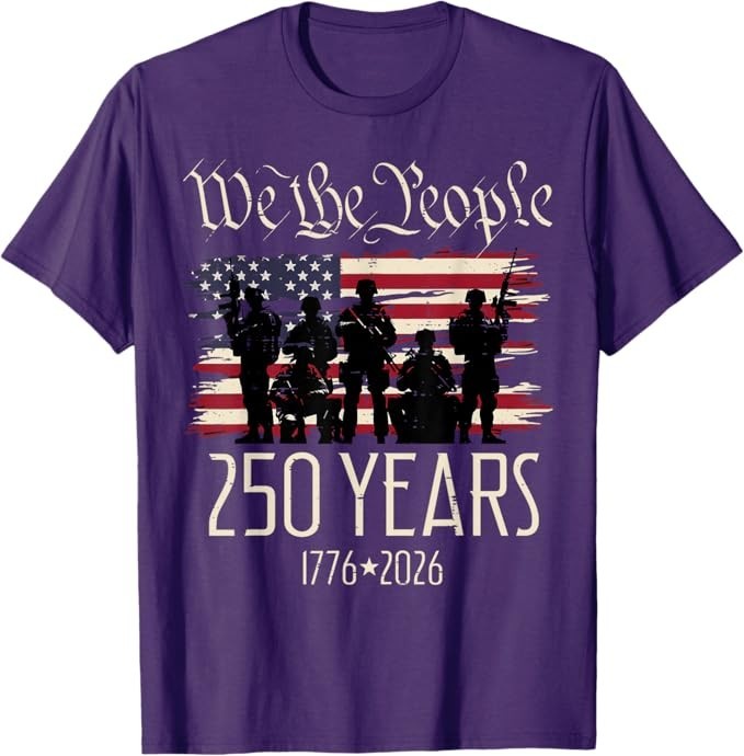 250 Years US Flag 250th Anniversary American Birthday USA T-Shirt