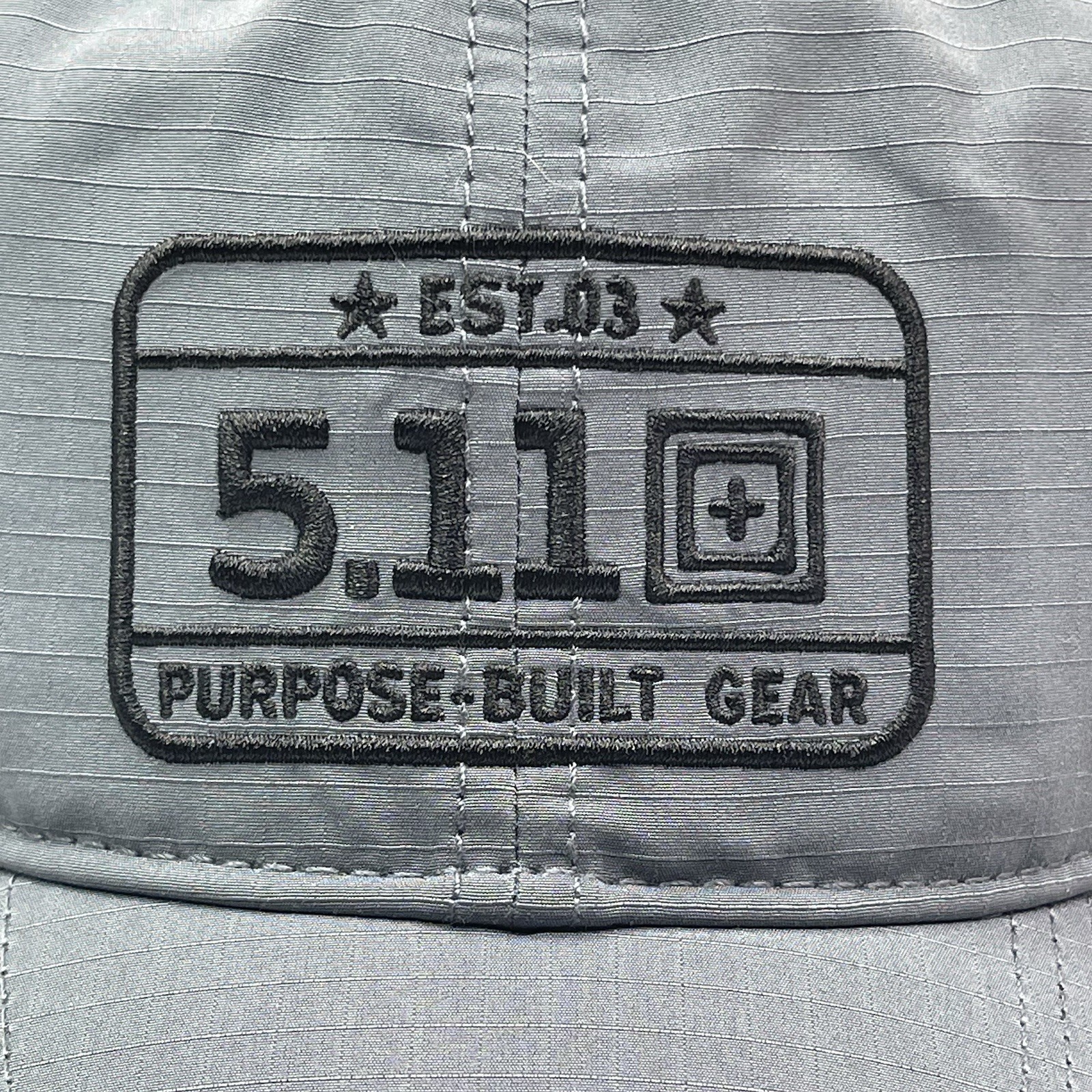 5.11 Tactical Hat Men One Size Gray Adjustable Cap 5-Panel Purpose Built Gear Lo