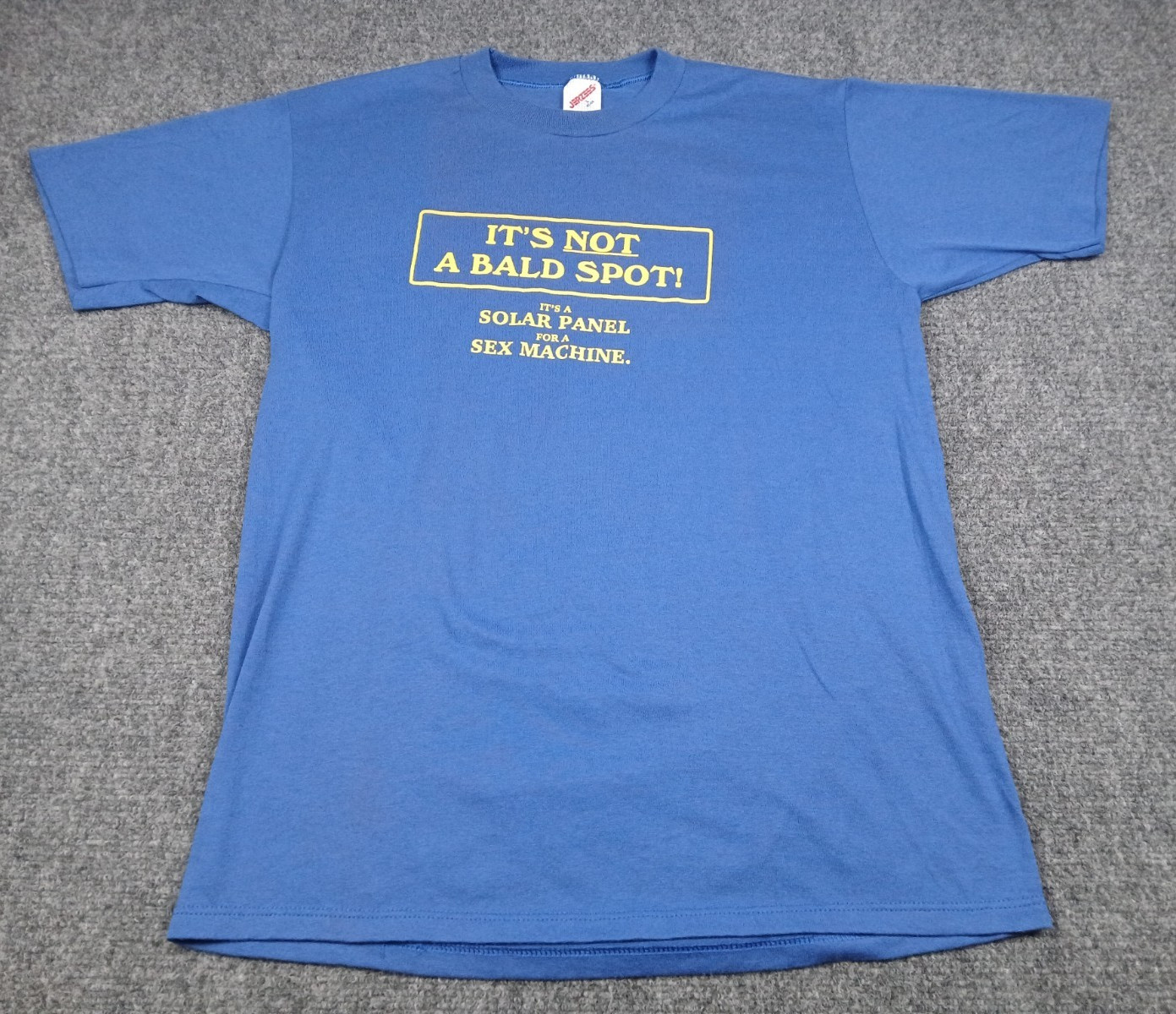 Vintage Its Not A Bald Spot Its A Solar Panel Sex Machine Funny T Shirt Mens L