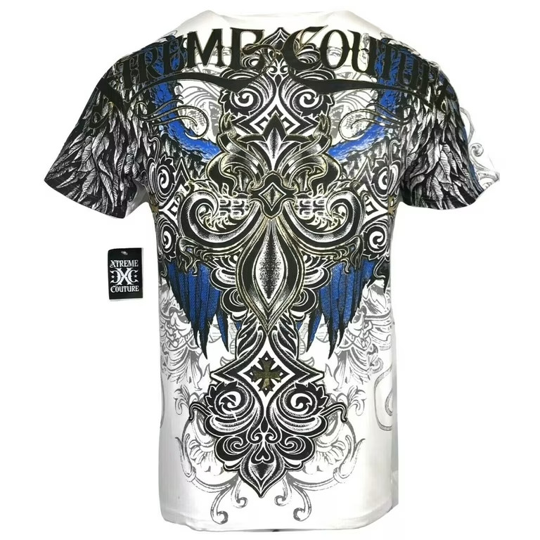 XTREME COUTURE by AFFLICTION White ENSIGN Short Sleeve Slim Fit Mens T-shirt NWT