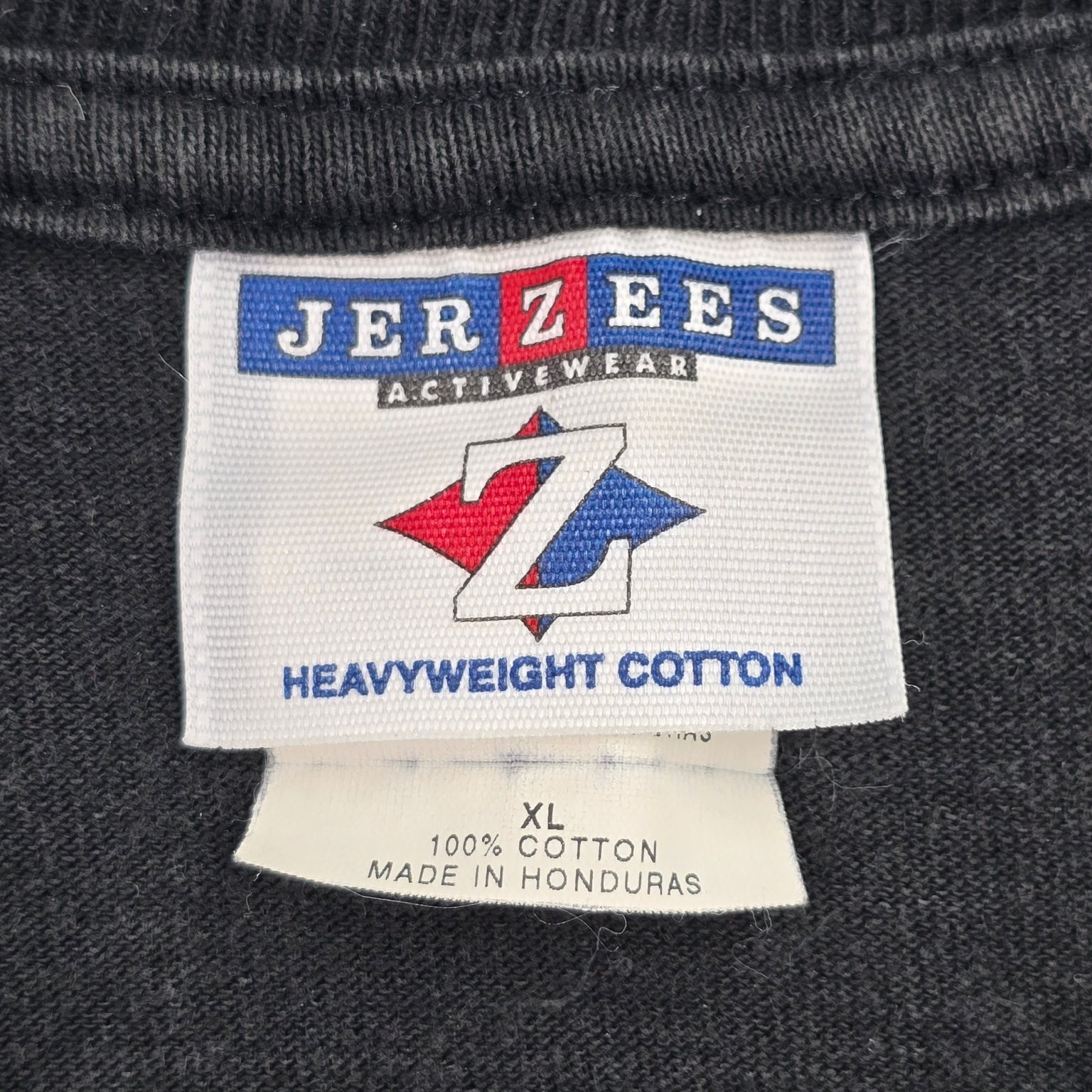Jerzees T-Shirt Men’s XL Charcoal Gray Pontiac Logo Long Sleeve Cotton Top