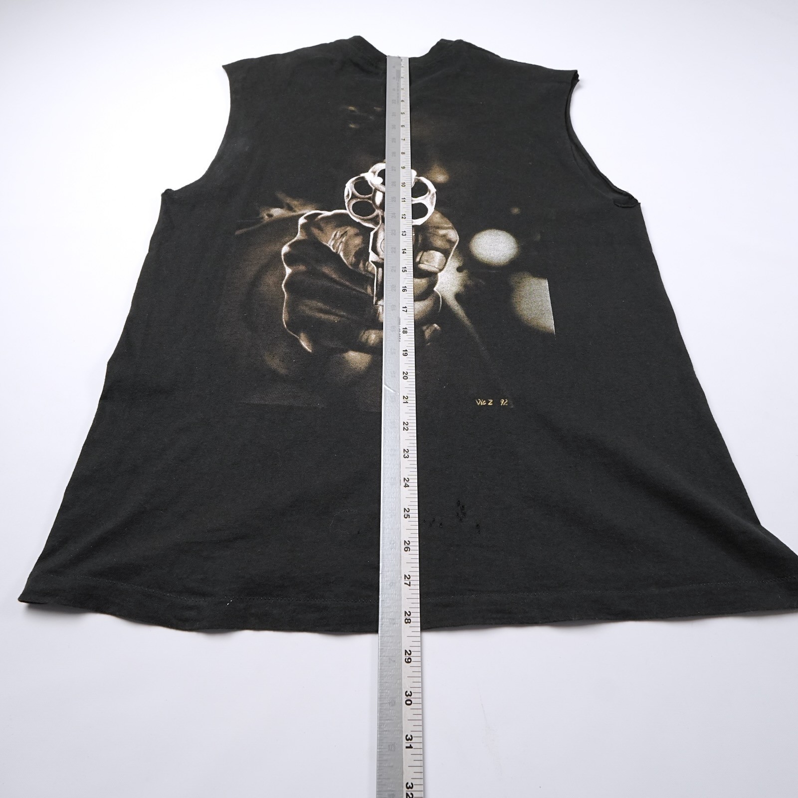1993 Body Count Cop Killer Cutoff Sleeveless T Shirt Black Modern Medium Metal