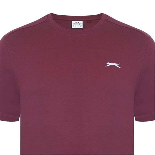 Mens Slazenger 100% Cotton Plain Crew Neck T Shirt XS S M L XL XXL 3XL 4XL BNWT