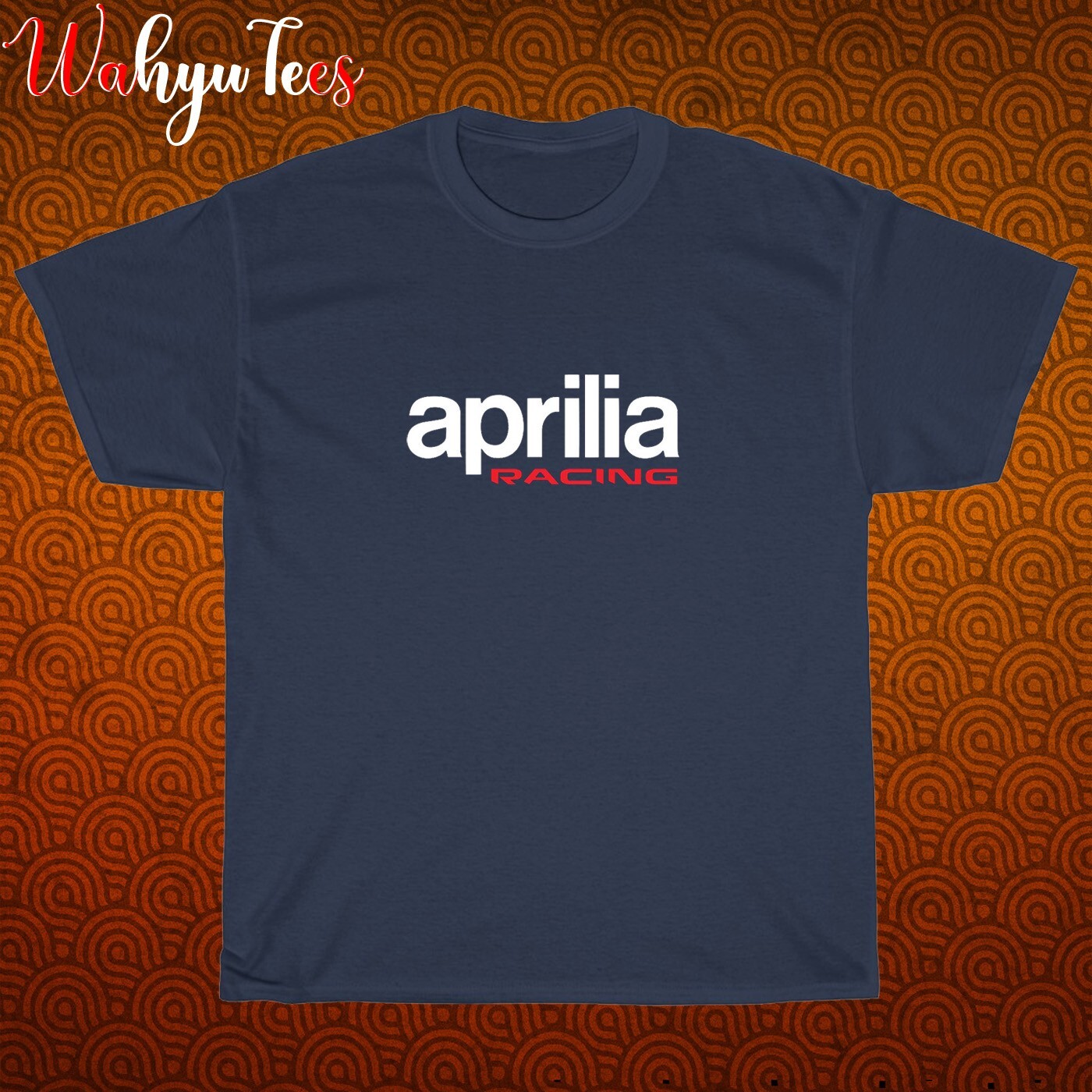 New APRILIA RACING Logo Black/Grey/Navy/White Size S-5XL Unisex T-Shirt