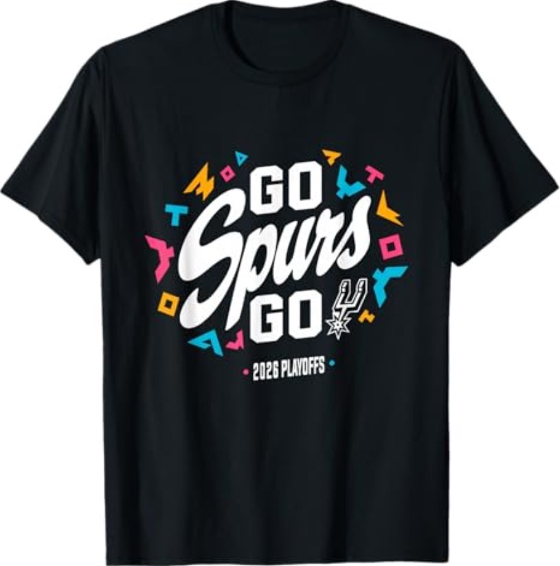 Go Spurs Go Basketball Season Game Day Basketball Fan T-Shirt