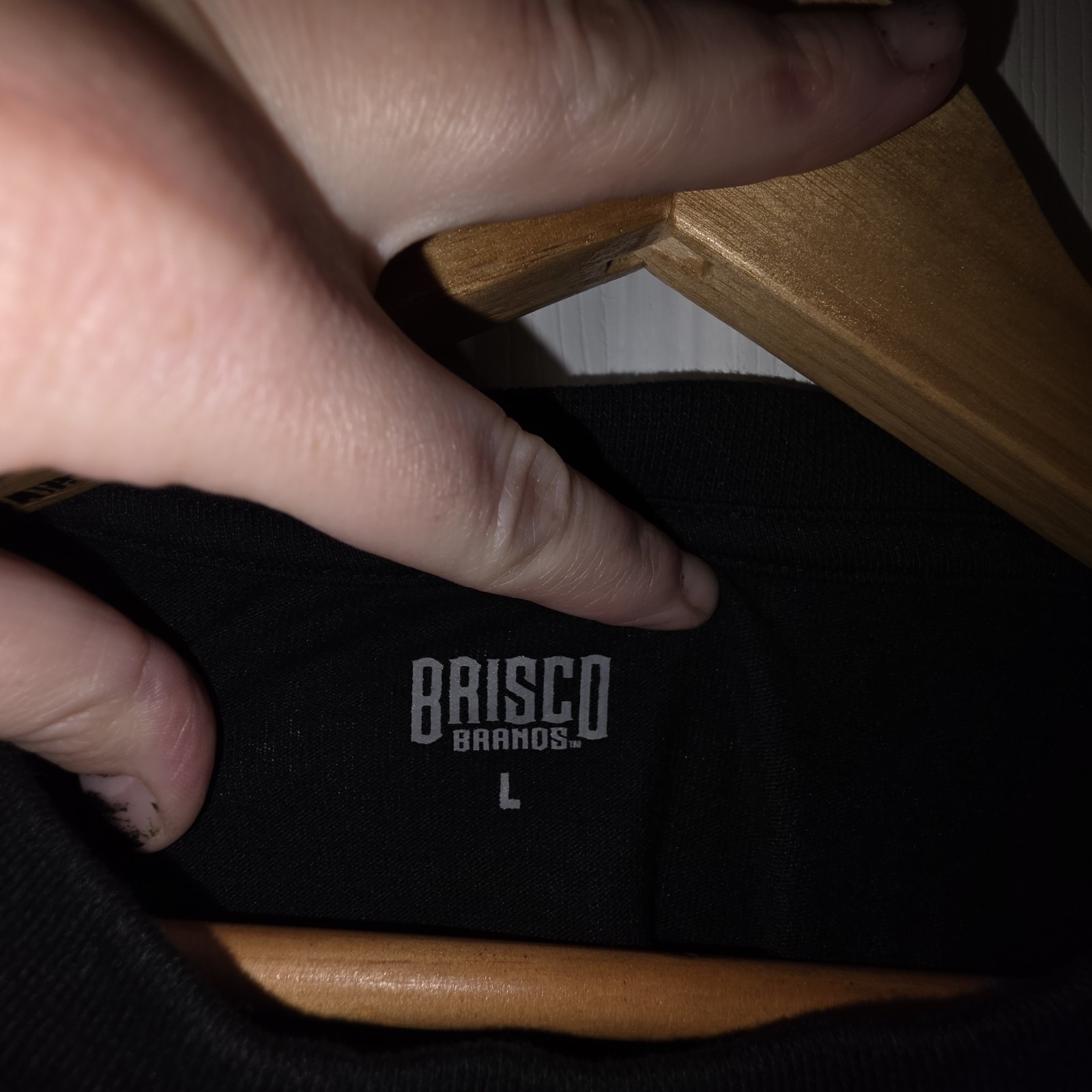 Brisco Brands “Pull Yourself Together Man!” Black Tee, Size Large.
