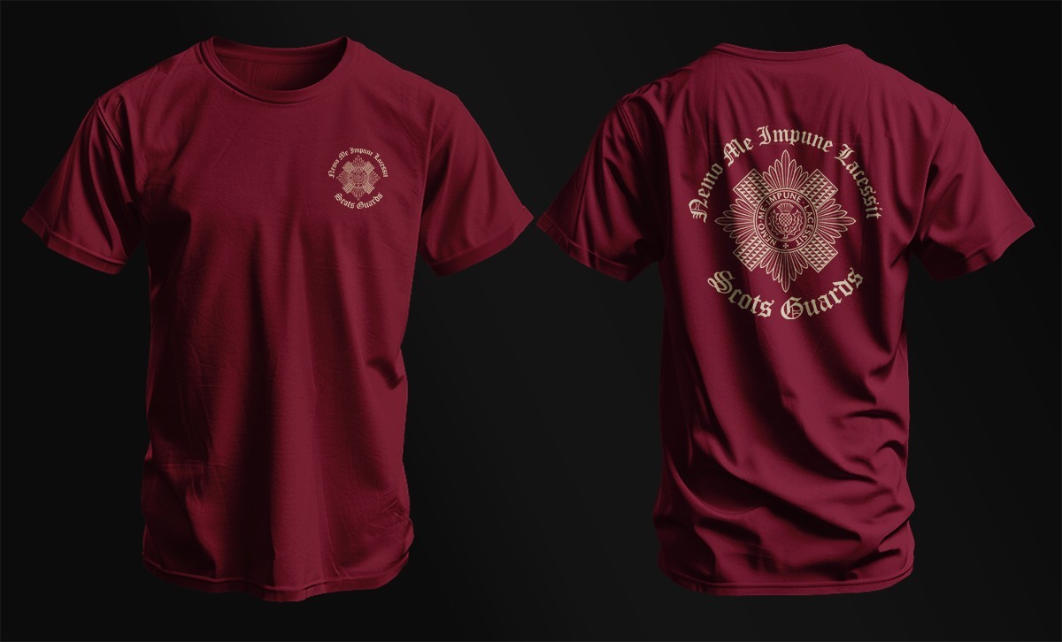 Scots Guards Military T-Shirt | British Army Emblem Crest Tee