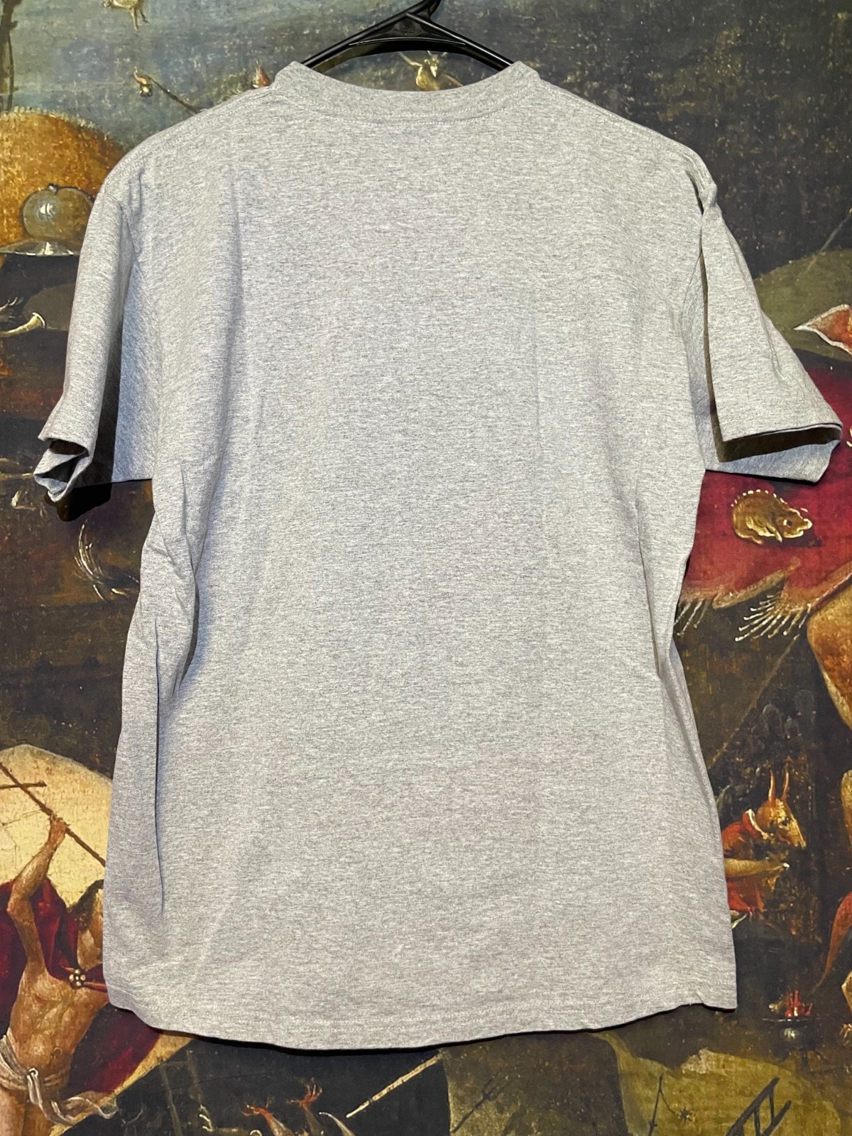 DANIEL JOHNSTON for SUPREME Eternal Fight Tee LARGE 2012 Gray Shirt SS12 RARE