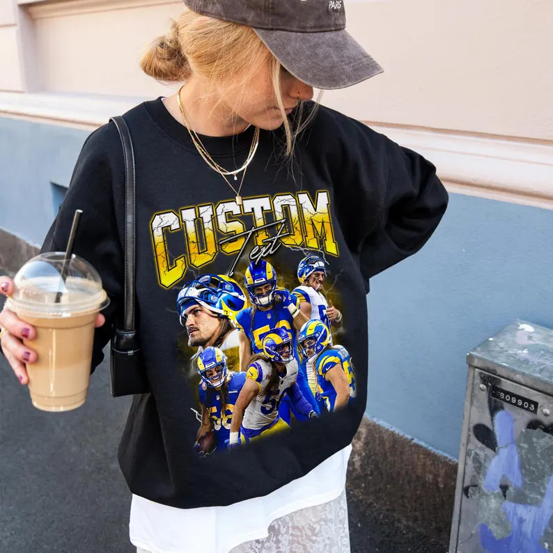 Custom Bootleg Sports Shirt Vintage Style Tee Fan Gift Unique Design