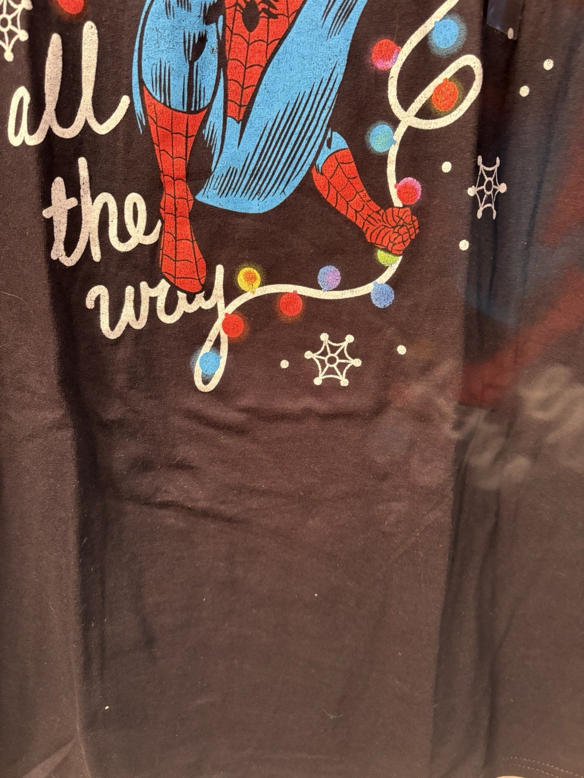 Marvel Spider-Man T-Shirt Holiday Themed Men’s XL Jingle All The Way New W/Tags
