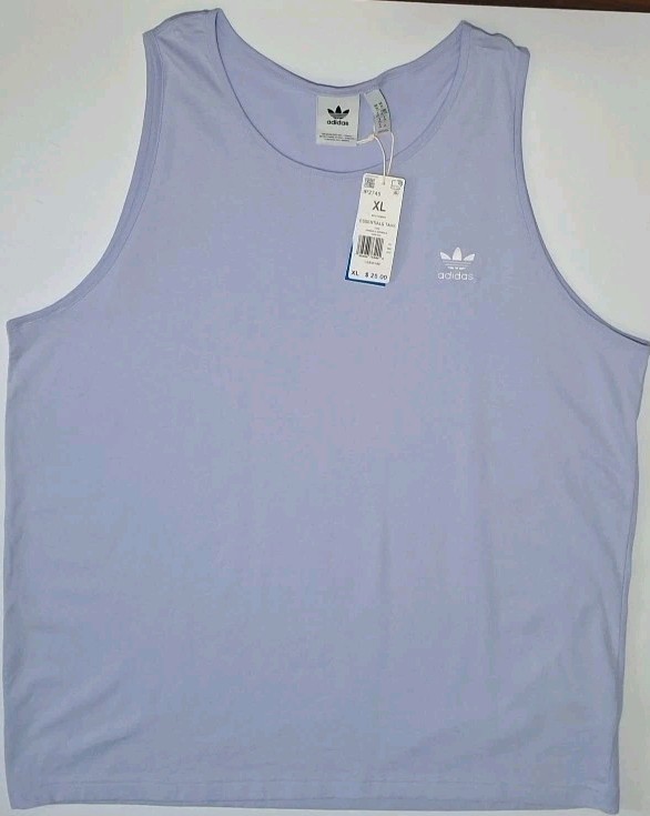 Adidas Originals Trefoil Mens’ XL IP2745 Essentials Tank Top, Violet Tone