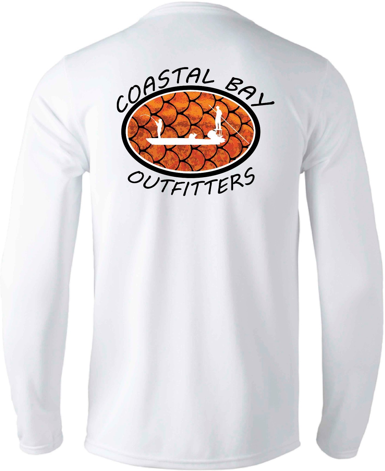 Long Sleeve Microfiber UPF Fishing Shirt Redfish