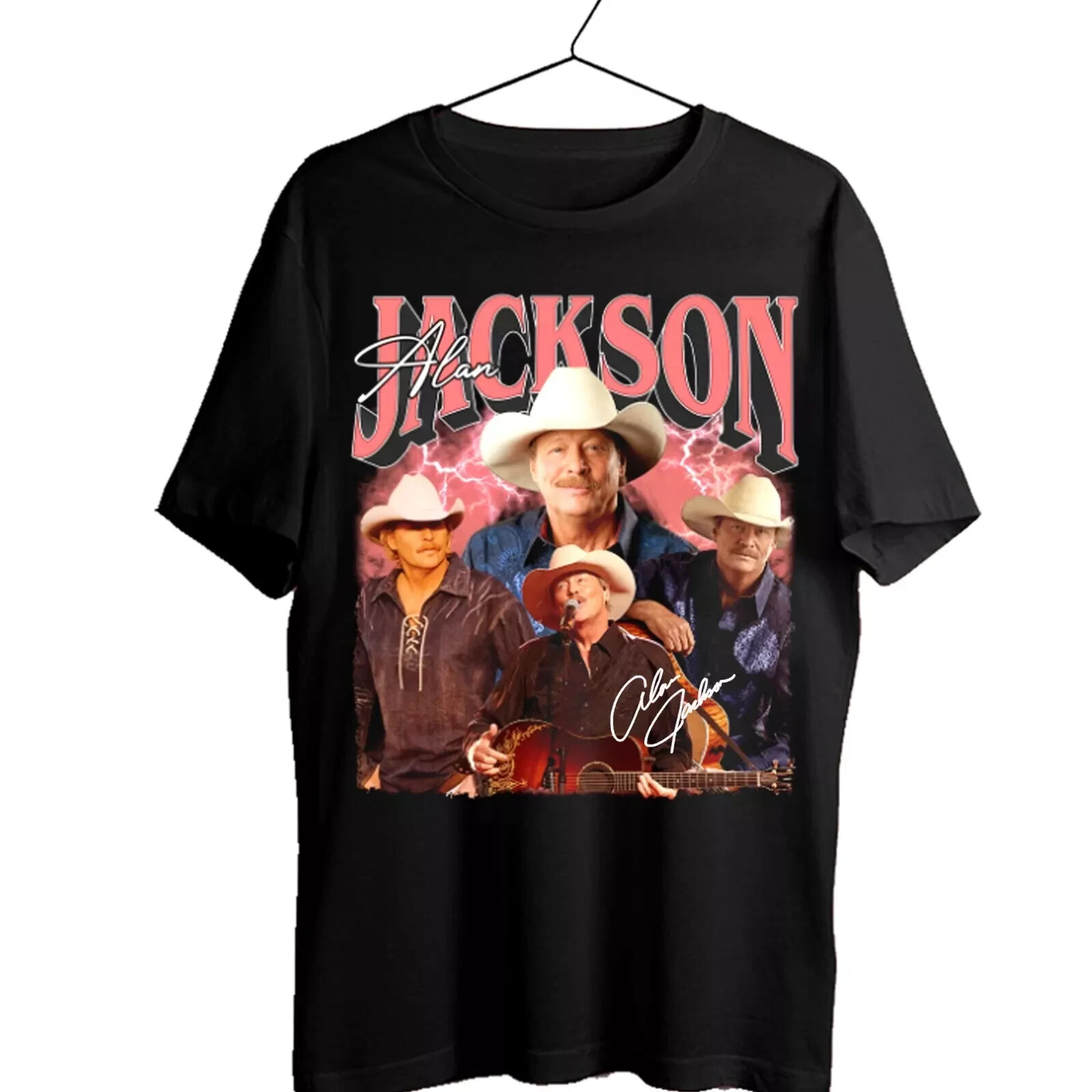 Hot Alan Jackson Singer Shirt New Rare Black S-5XL T-Shirt P10