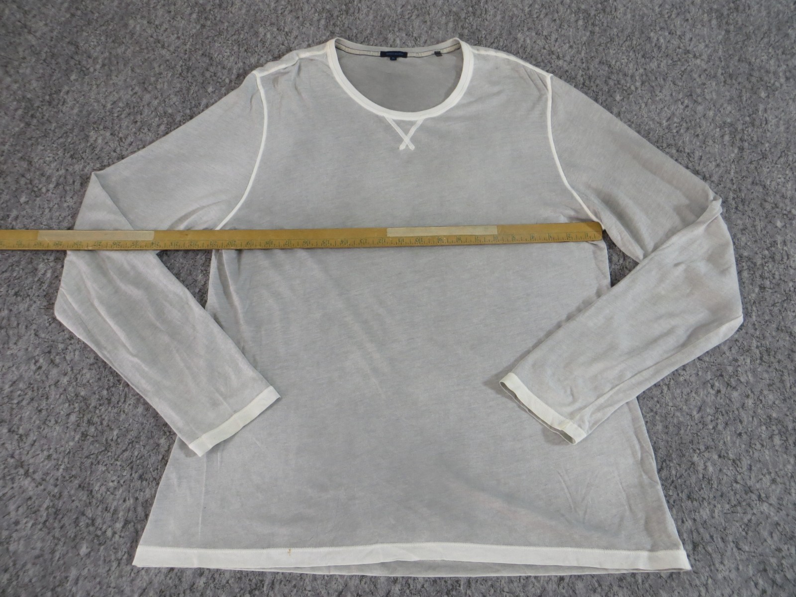Patrick Assaraf T Shirt Mens Extra Large Long Sleeve Pima Cotton Gray