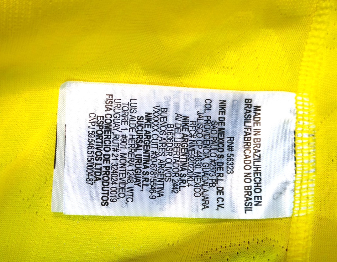 Nike Brazil 2022 World Cup Home Jersey Player Issue Dri-FIT ADV Yellow Mens Size