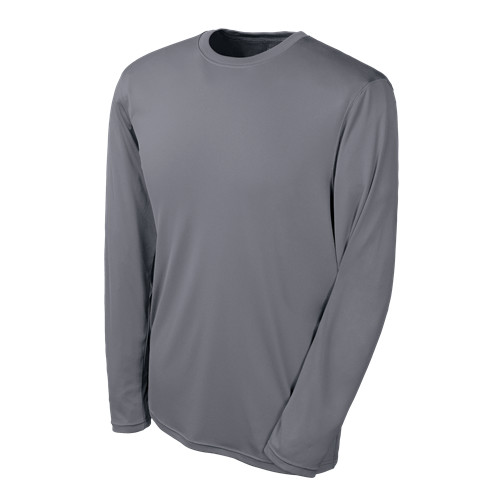 Champion Tactical TAC26 Men’s Long Sleeve Double Dry T-Shirt, Stone Gray, Small
