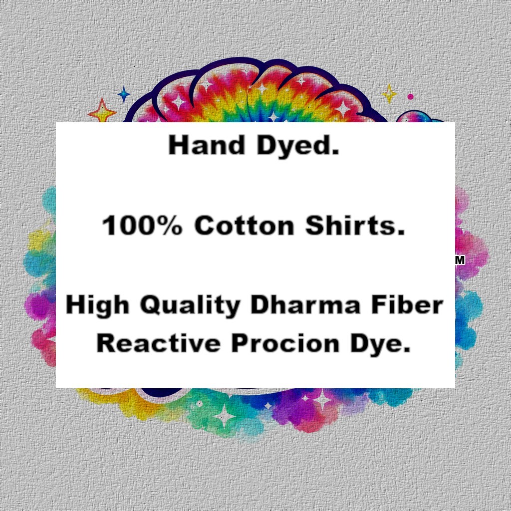 Adult Unisex Tie Dye Shirt Black Green Heart (On Front & Back) Made to Order