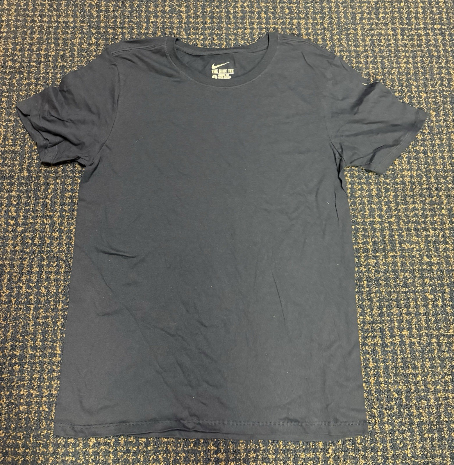 Vintage Nike Men’s Navy And White Swoosh T Shirt Small NWOT