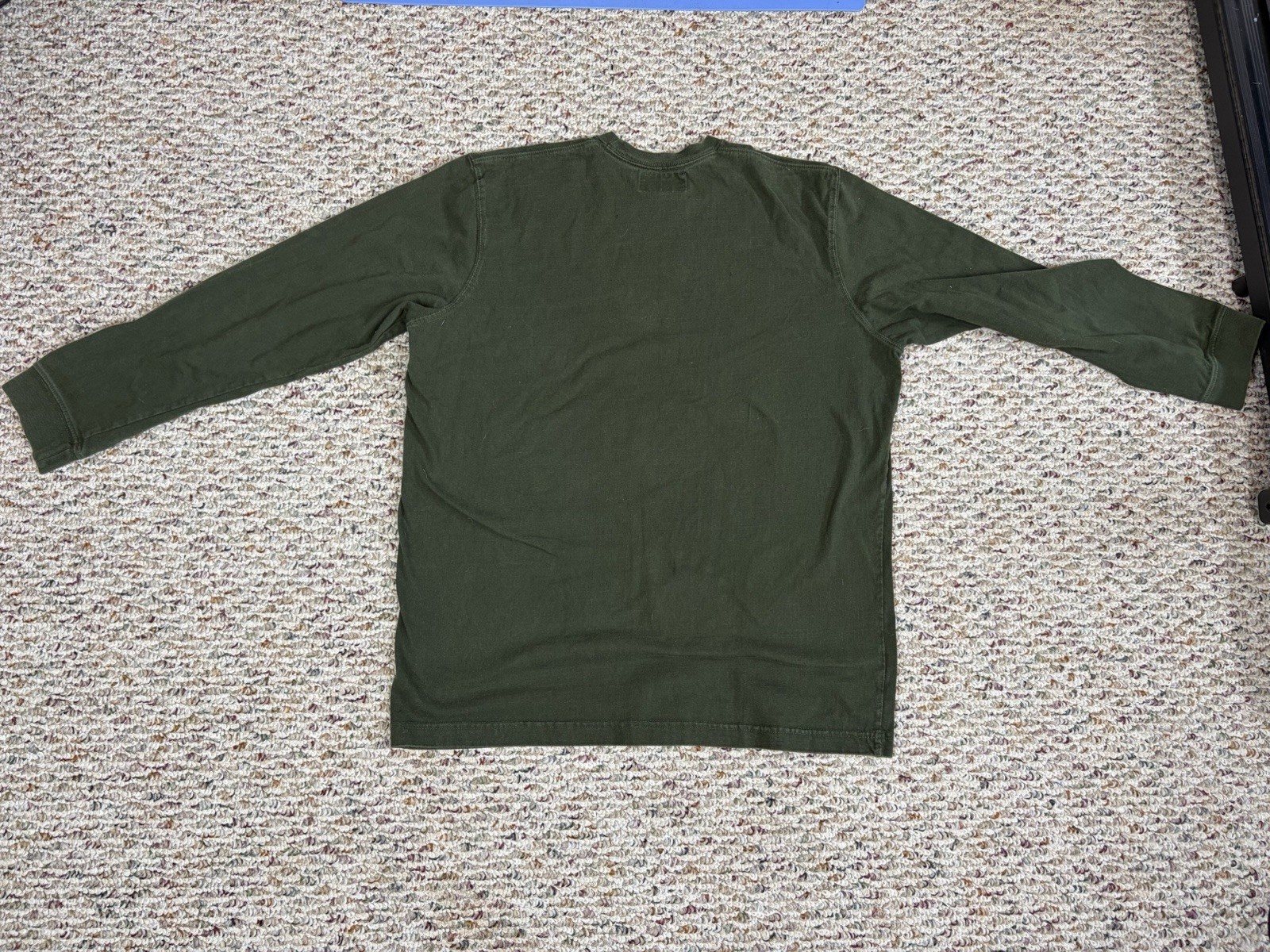 Abercrombie And Fitch Mens Lacrosse Graphic Long Sleeve Olive Green Shirt