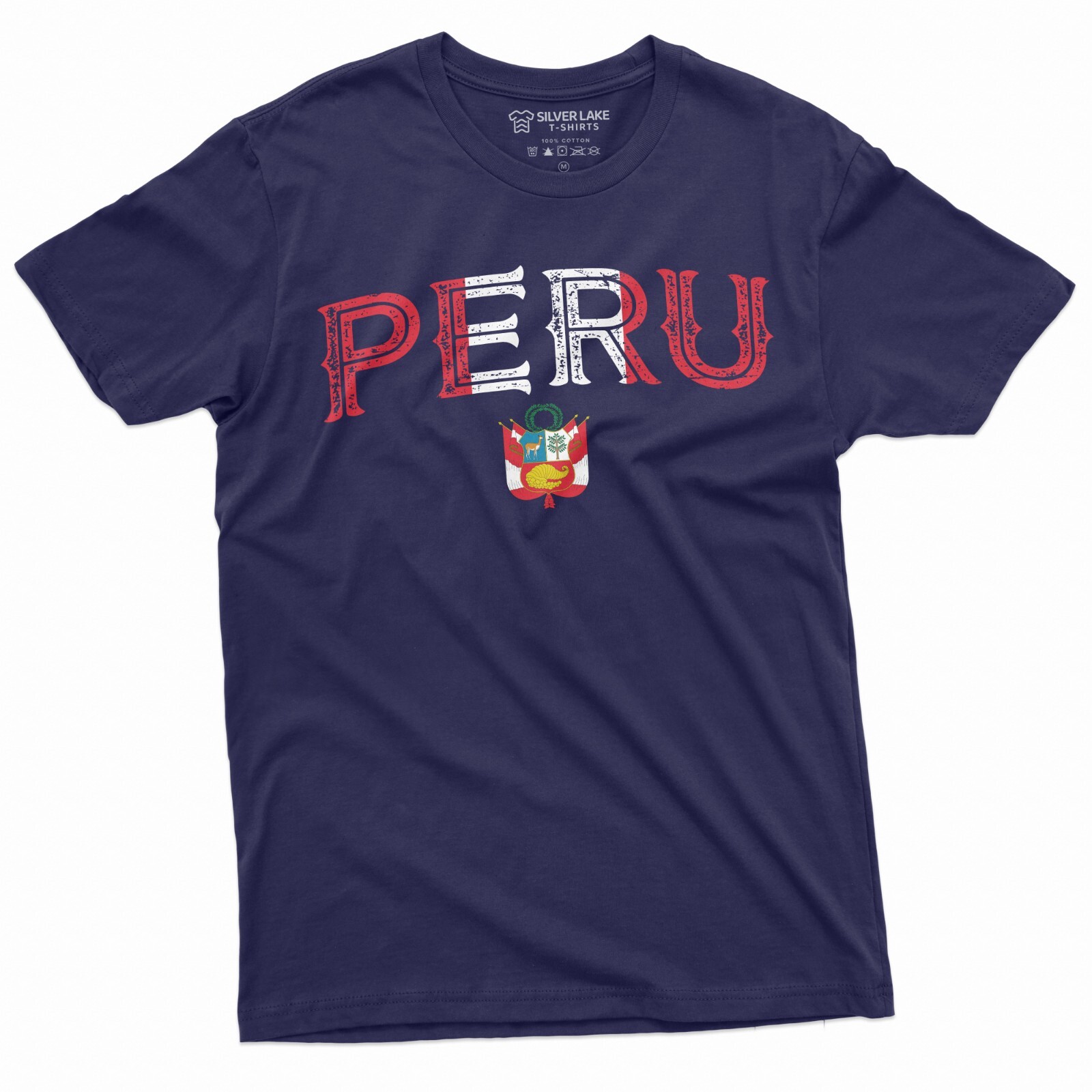 Peru T-shirt RepÃºblica del PerÃº Tee Shirt Peruvian Flag Coat of Arms Shirt