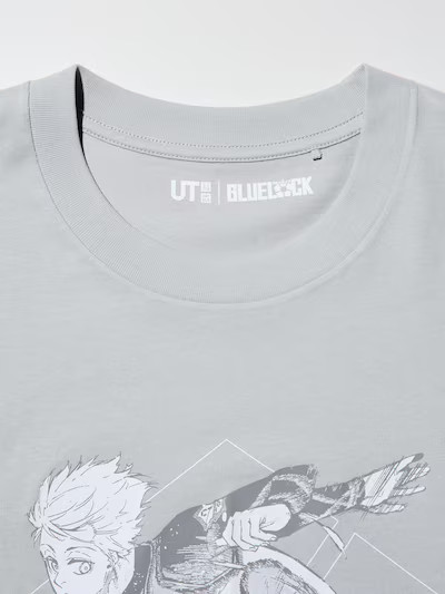 UNIQLO Manga UT Blue Lock T-Shirt 2026 From Japan New Gray Cotton Seishiro Nagi