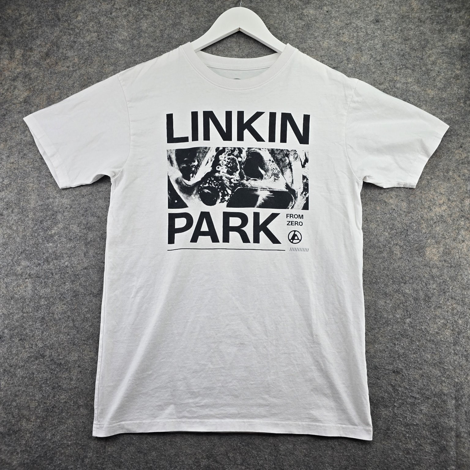 Linkin Park T-Shirt Men’s White M 100% Cotton From Zero Graphic Band Tee