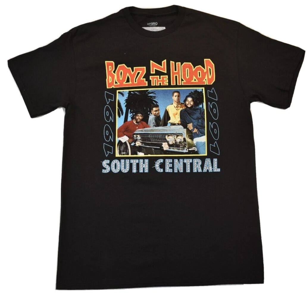 Hybrid Boyz N The Hood Mens South Central 1991 Movie Graphic Black Shirt New M,L