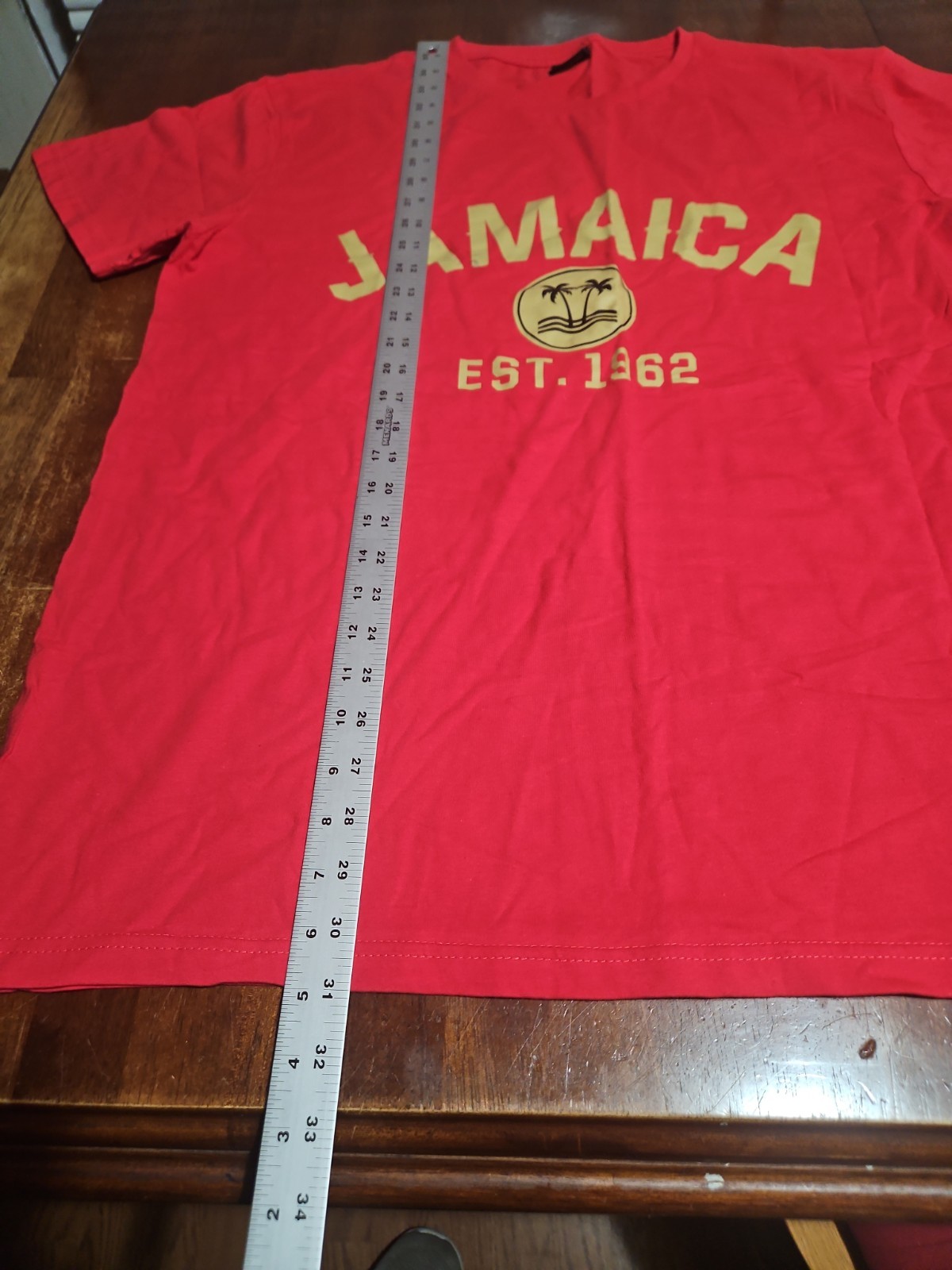Jamaica Est. 1962 Men’s Size XXL Graphic T-Shirt Red Gold Lifestyle
