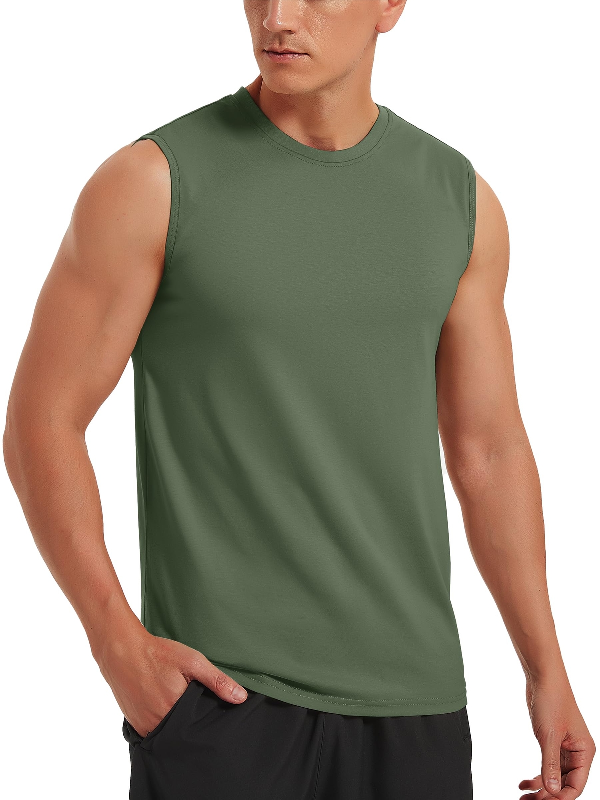 Men’s Sleeveless Muscle Shirts Gym Workout Bodybuilding Quick Dry Casual Vest T