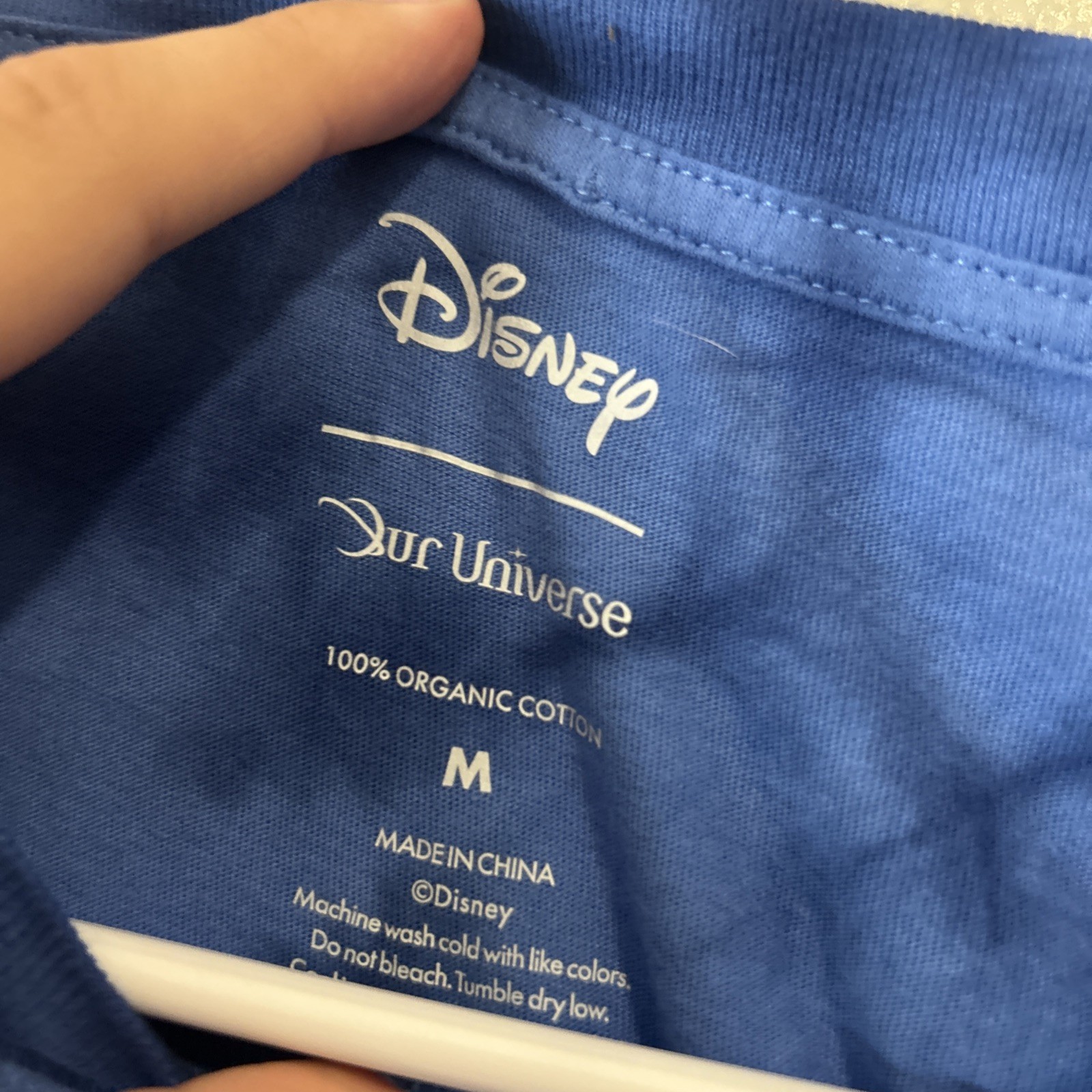 Disney Aladdin Balcony Scene Tie-Dye Blue Long Sleeve T-Shirt Medium