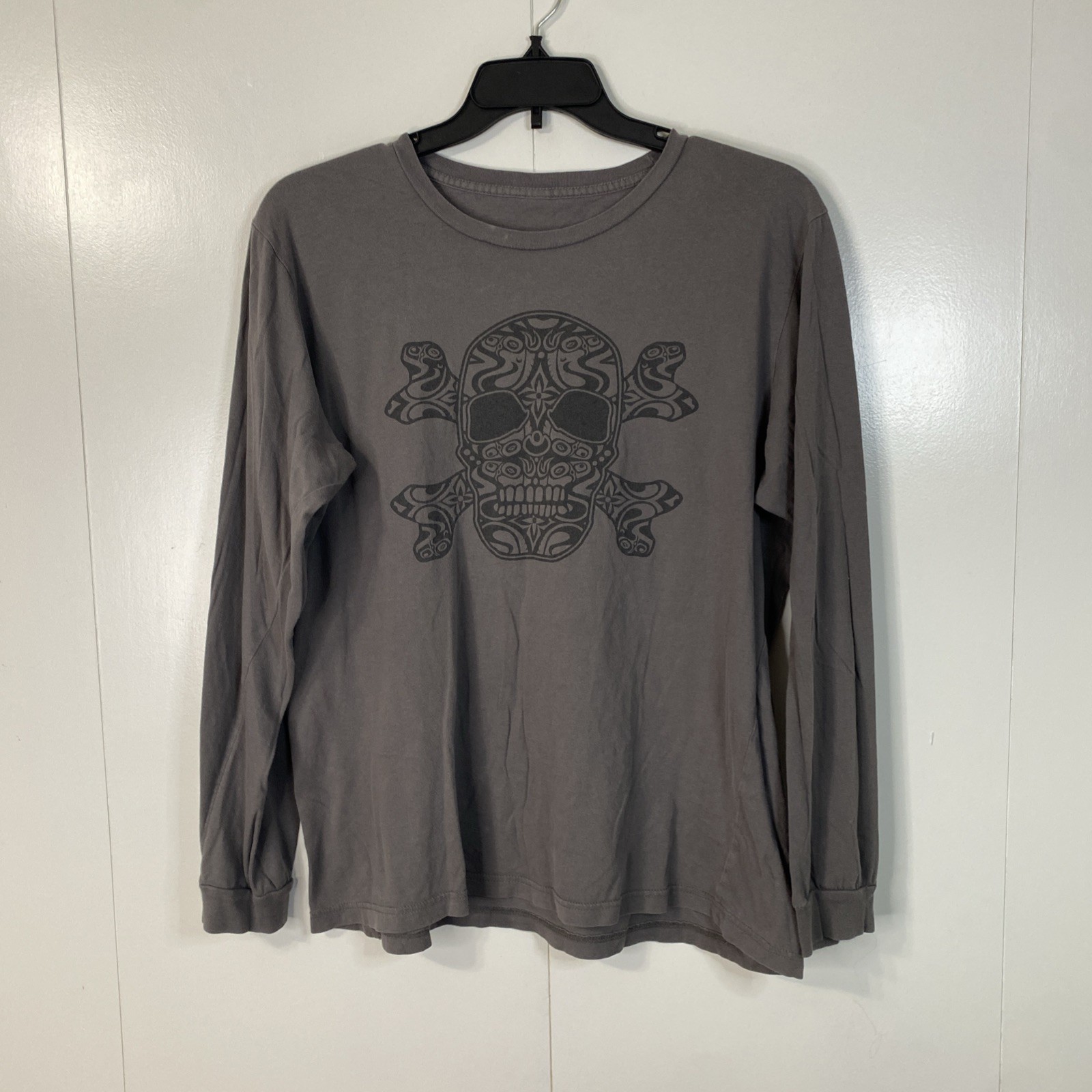 Government Mule Band T Shirt Long Sleeve Grey Light Weight Medium M Faded