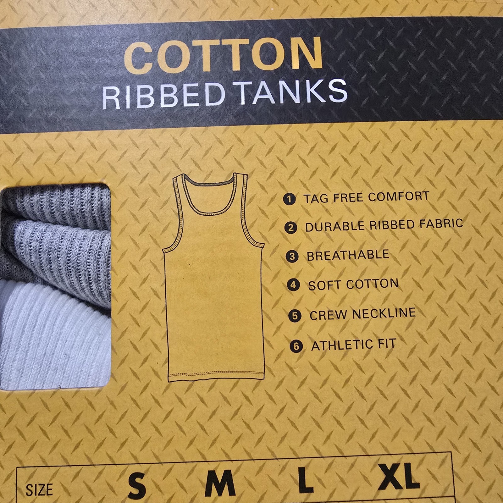 Caterpillar Mens 4-Pack Tanks Tops Undershirts Cotton Blend CAT XL