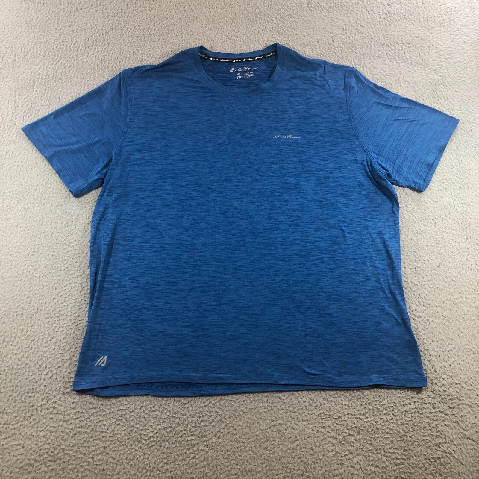 eddie bauer t shirt mand XXL blue freedry active
