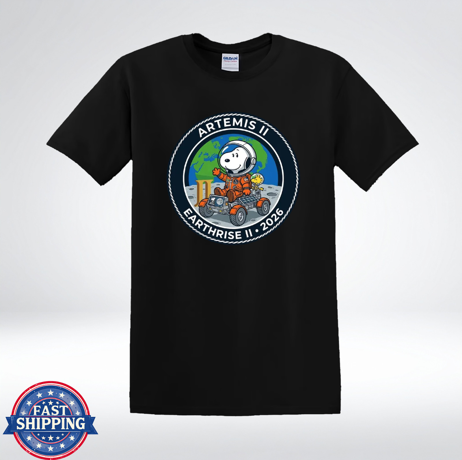 Cute Dog Astronaut Artemis II 2026 Space Exploration T-Shirt