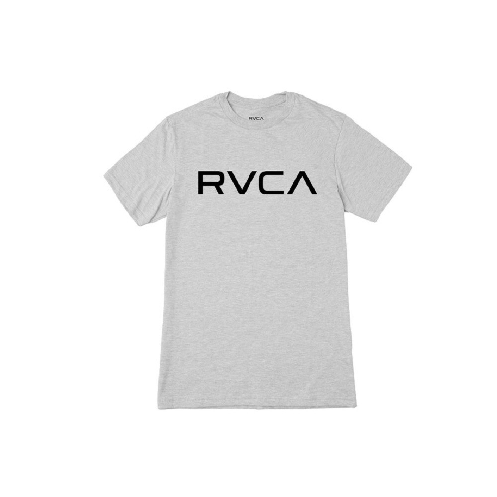 Rvca Big RVCA Plus Athletic Heather Black Graphic Logo Regular Fit Men’s T-Shirt