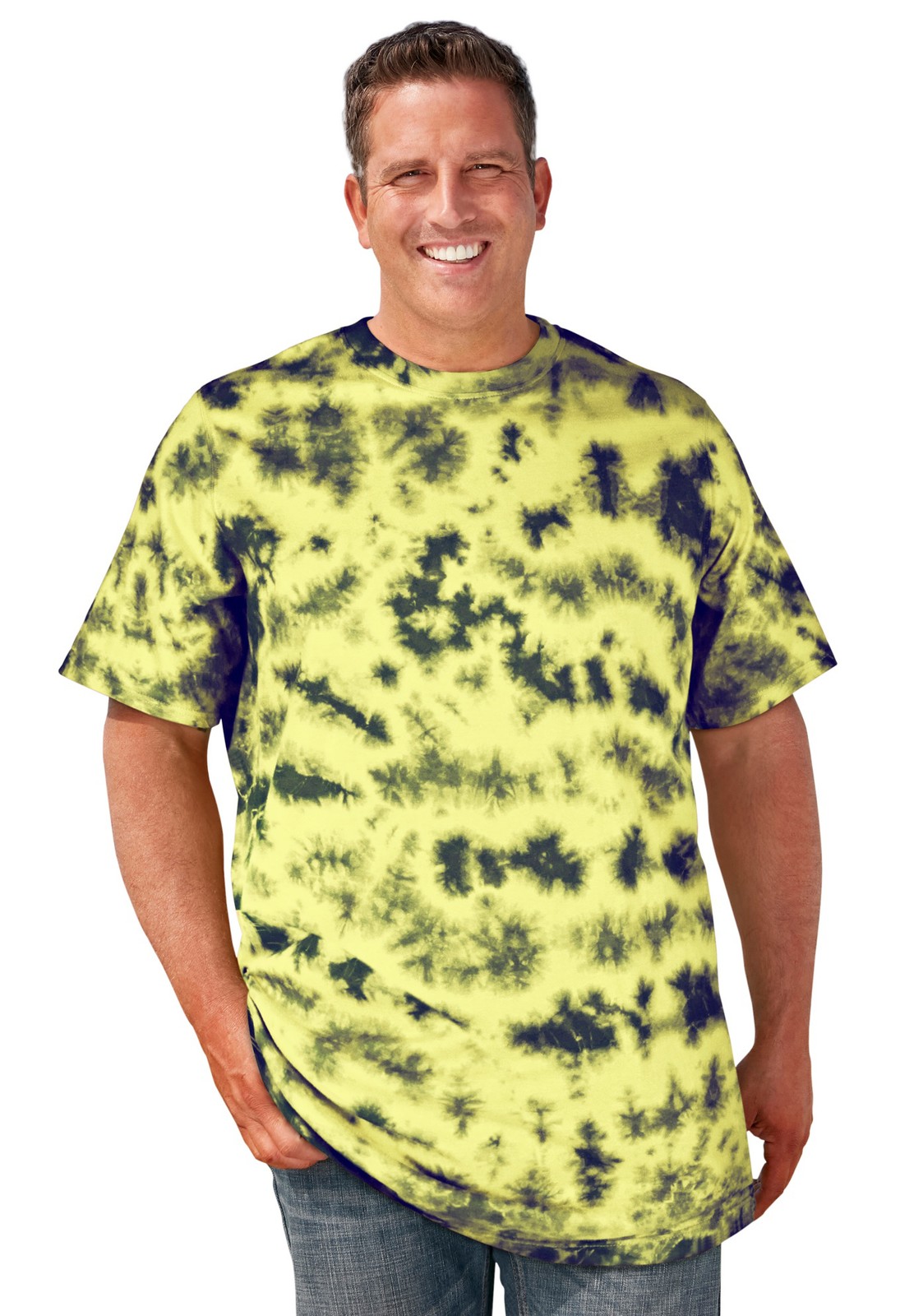 KingSize Lightweight Longer-Length Crewneck T-Shirt