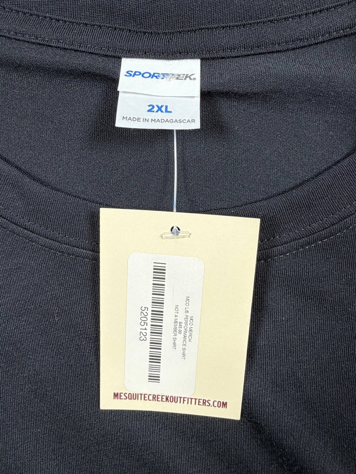 Not A Member Logo Sport-Tek ST450LS Long Sleeve Performance Shirt 2XL NWT