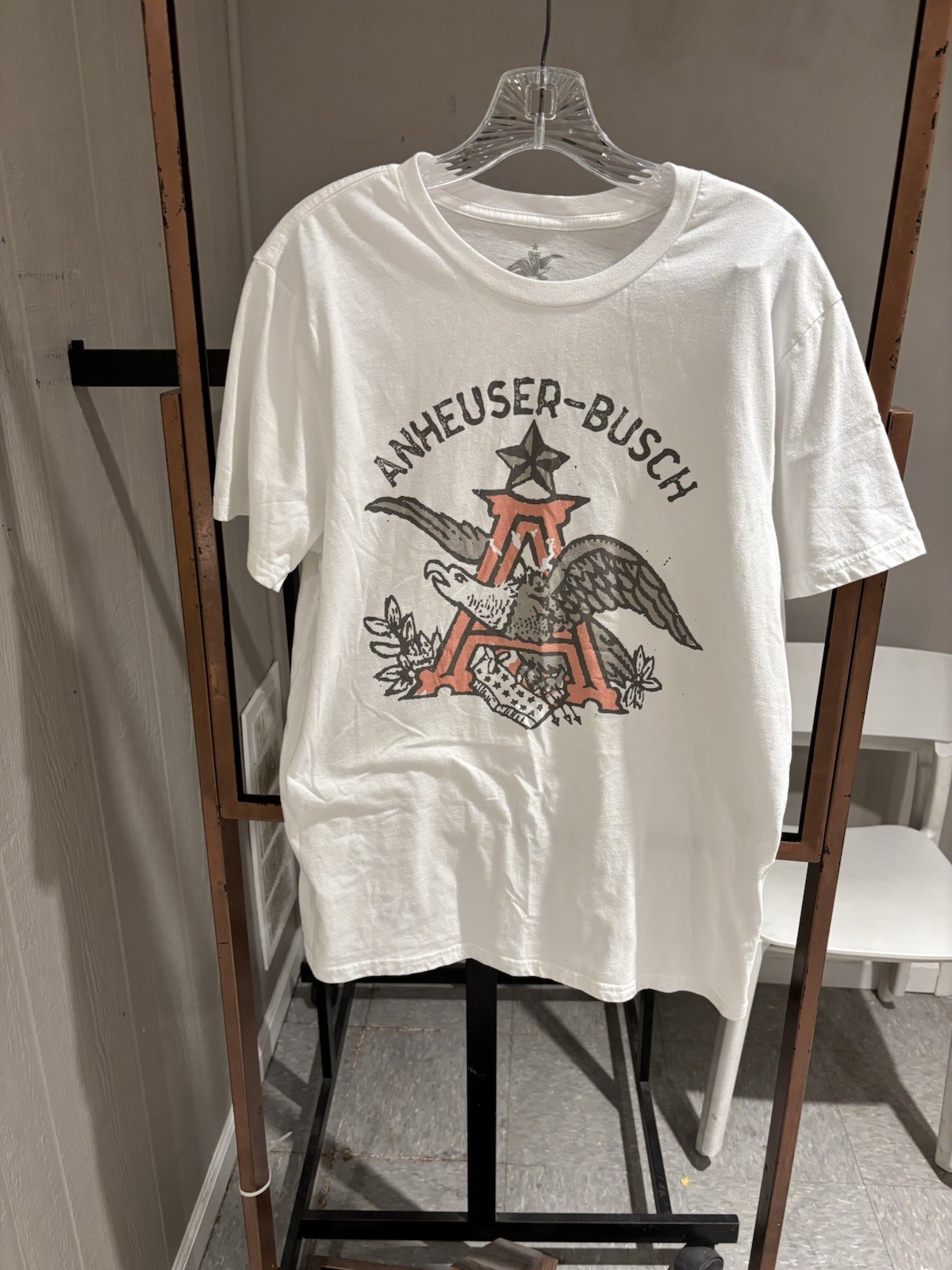 Licensed Anheuser-Busch t-shirt size large. Short sleeve. 60/40 cotton/poly. EUC
