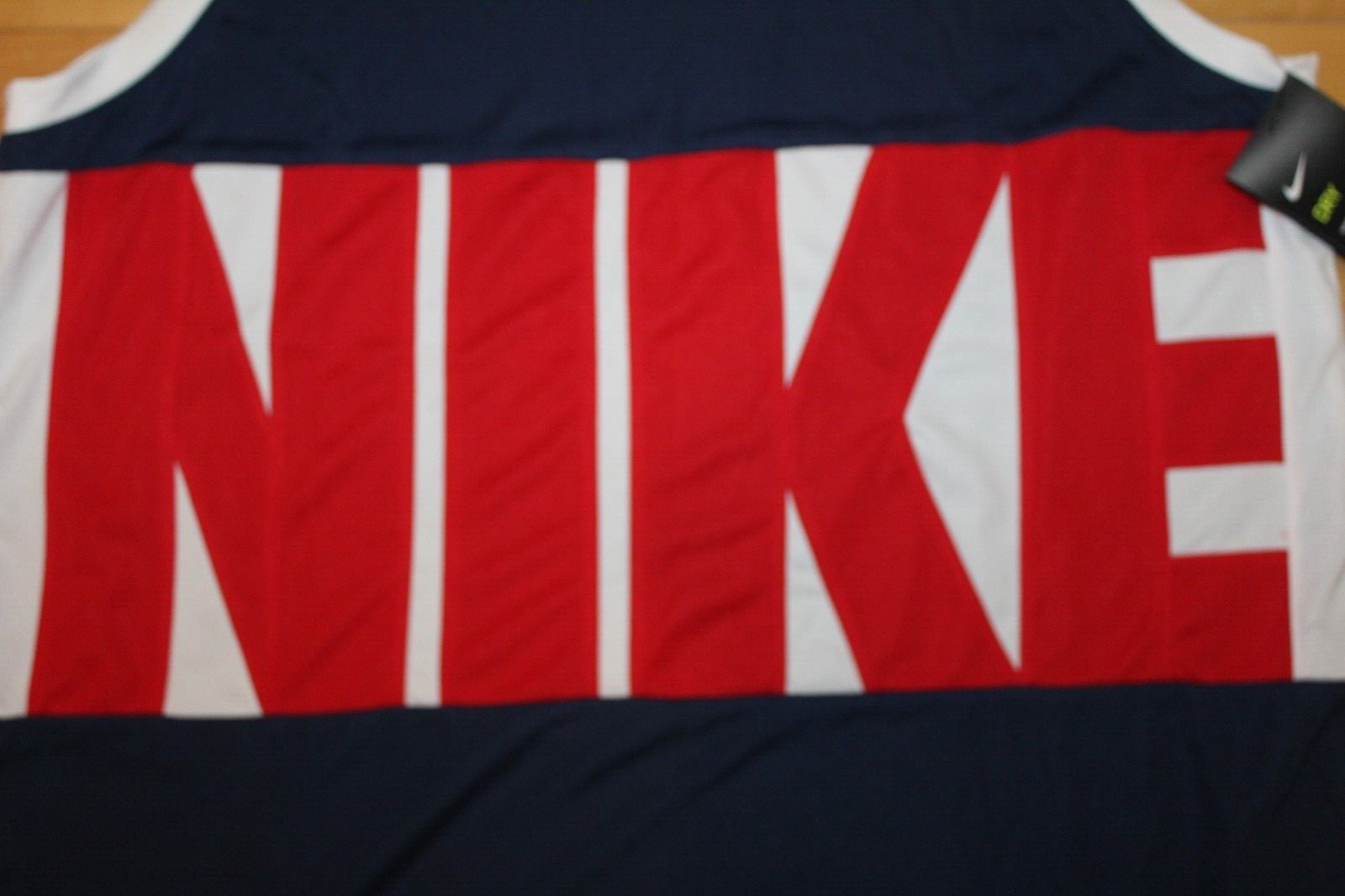 NWT NIKE Men’s Logo Colorblock Tank Top Navy Blue Red M XXL