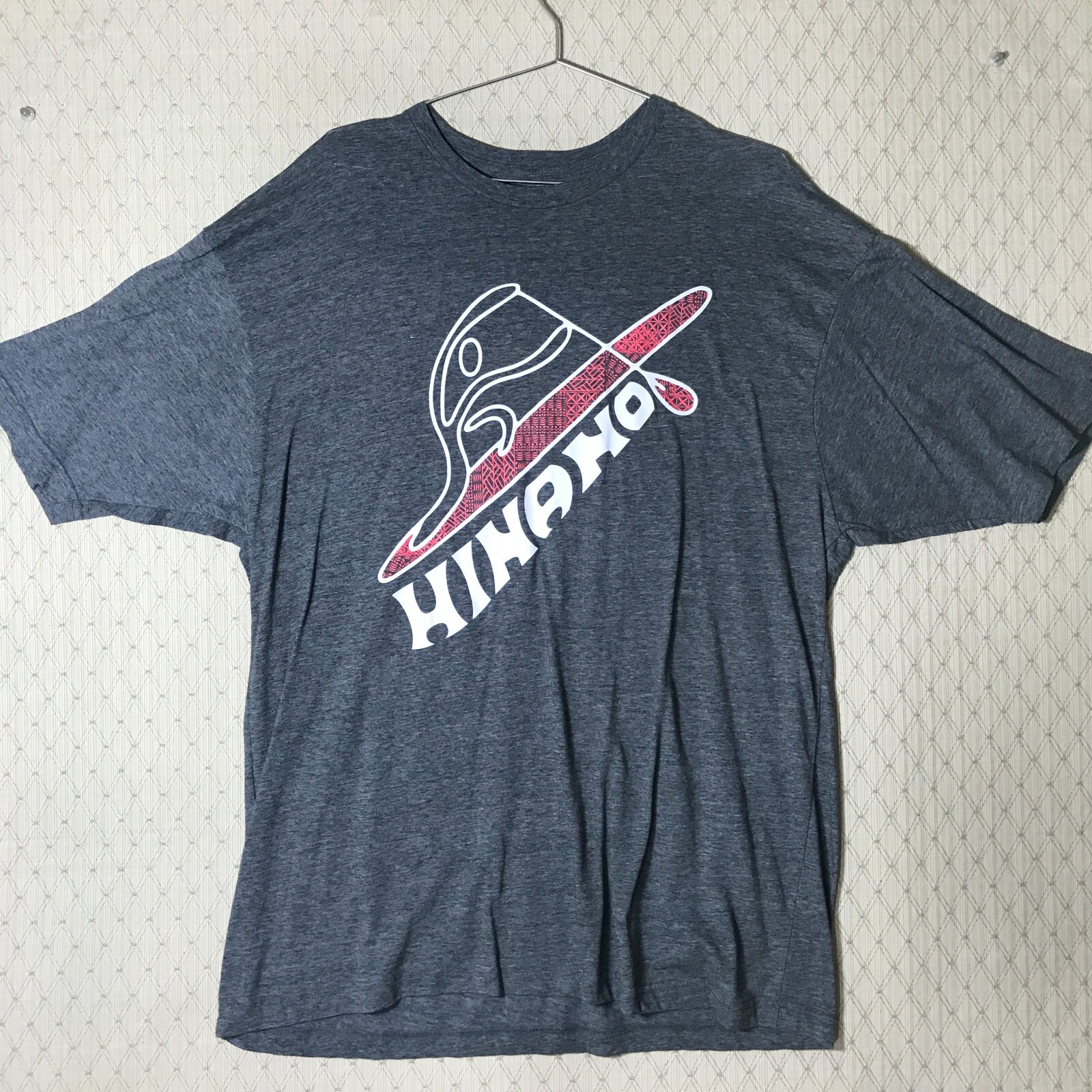 HINANO Tahiti SHIRT 2XL Dont Splash.. Paddle Gray 2-Sided RARE