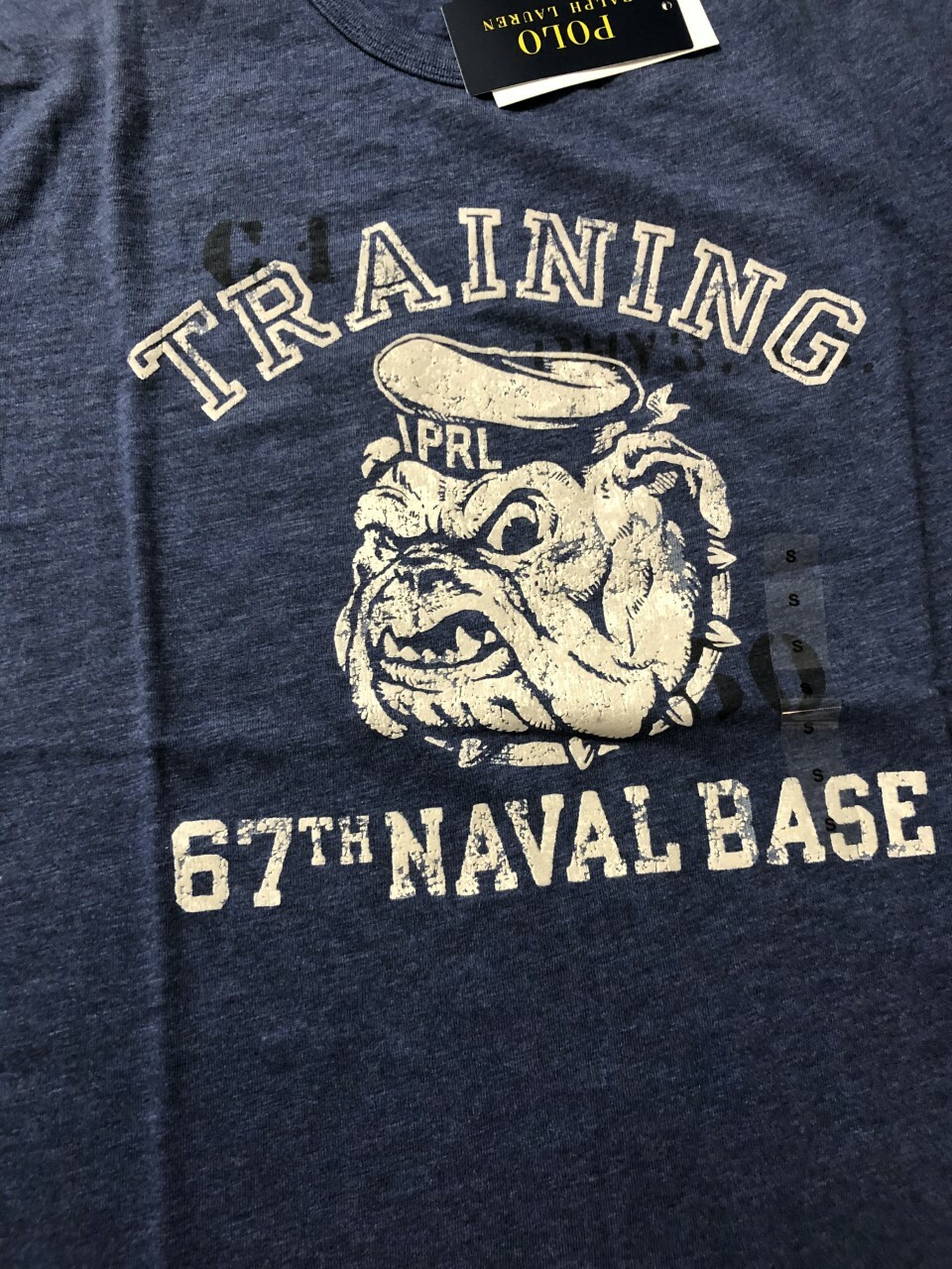 Ralph Lauren Polo 67th Naval Base Training Bulldog SS T-Shirt Blue Men’s sz M