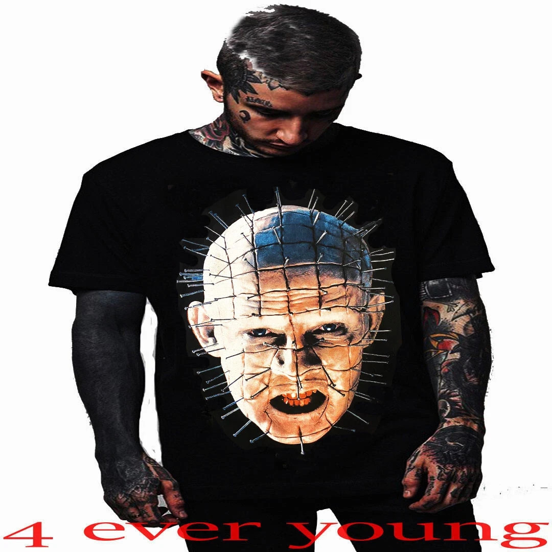 PINHEAD SCARY MOVIE PUNK ROCK T SHIRTS MEN’S SIZES