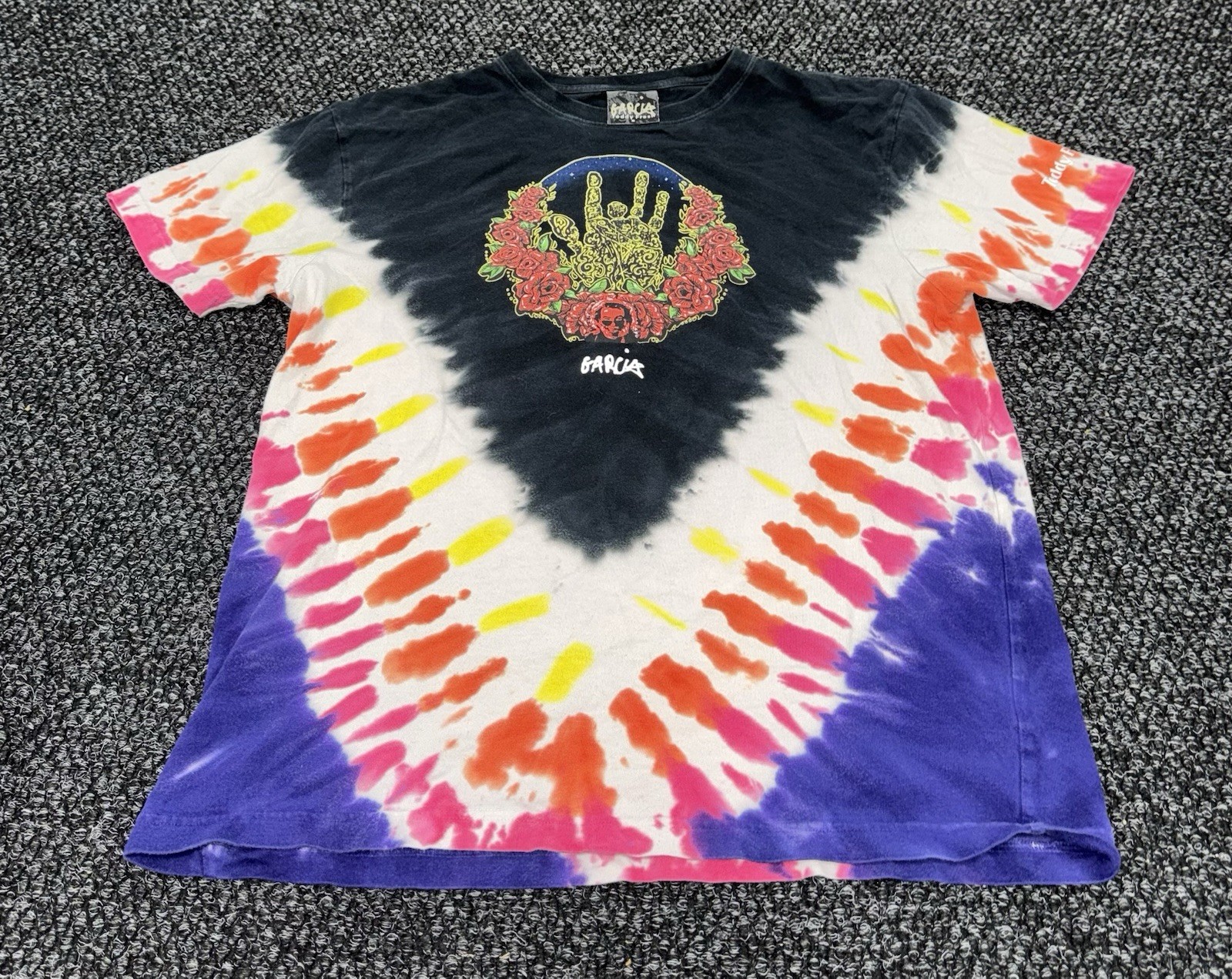 Grateful Dead Tie Dyed T-shirt Teddy Fresh 2021 Jerry Garcia Men’s Size M Rare