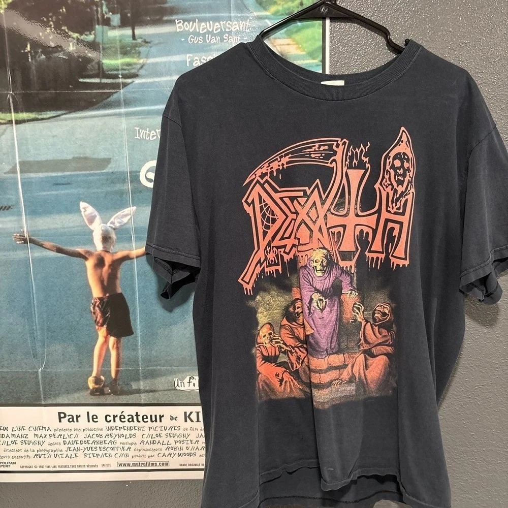 Death Band 90s Remake Basic black Short sleeve Classic T shirt vtg S-5XL
