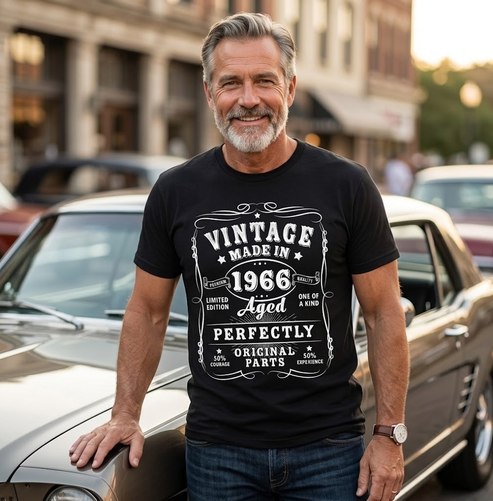 Vintage 60 Birthday Decorations Men 60yr 1966 60th Birthday Gift Unisex T-Shirt