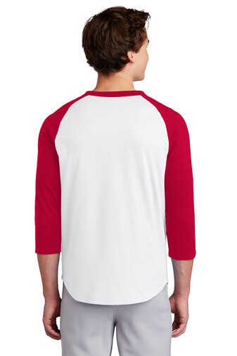 Sport-Tek T200 Mens Raglan Sleeve Colorblock Cotton Sports Jersey T-Shirt