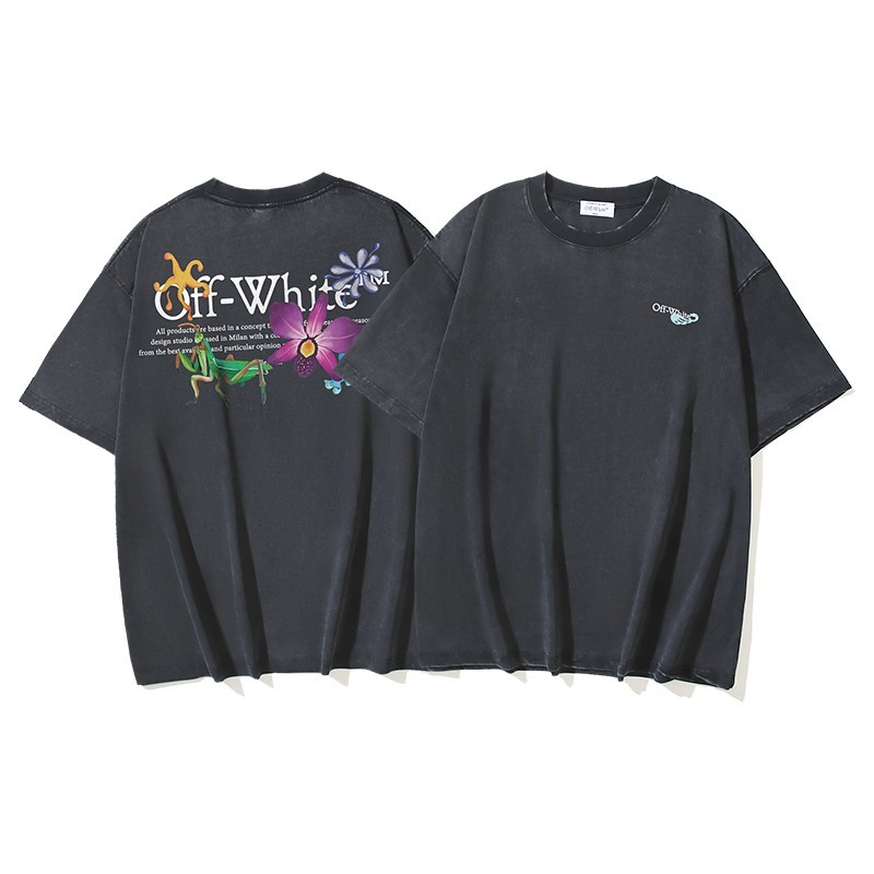 Off White T-Shirt Black / White S-M-L-XL