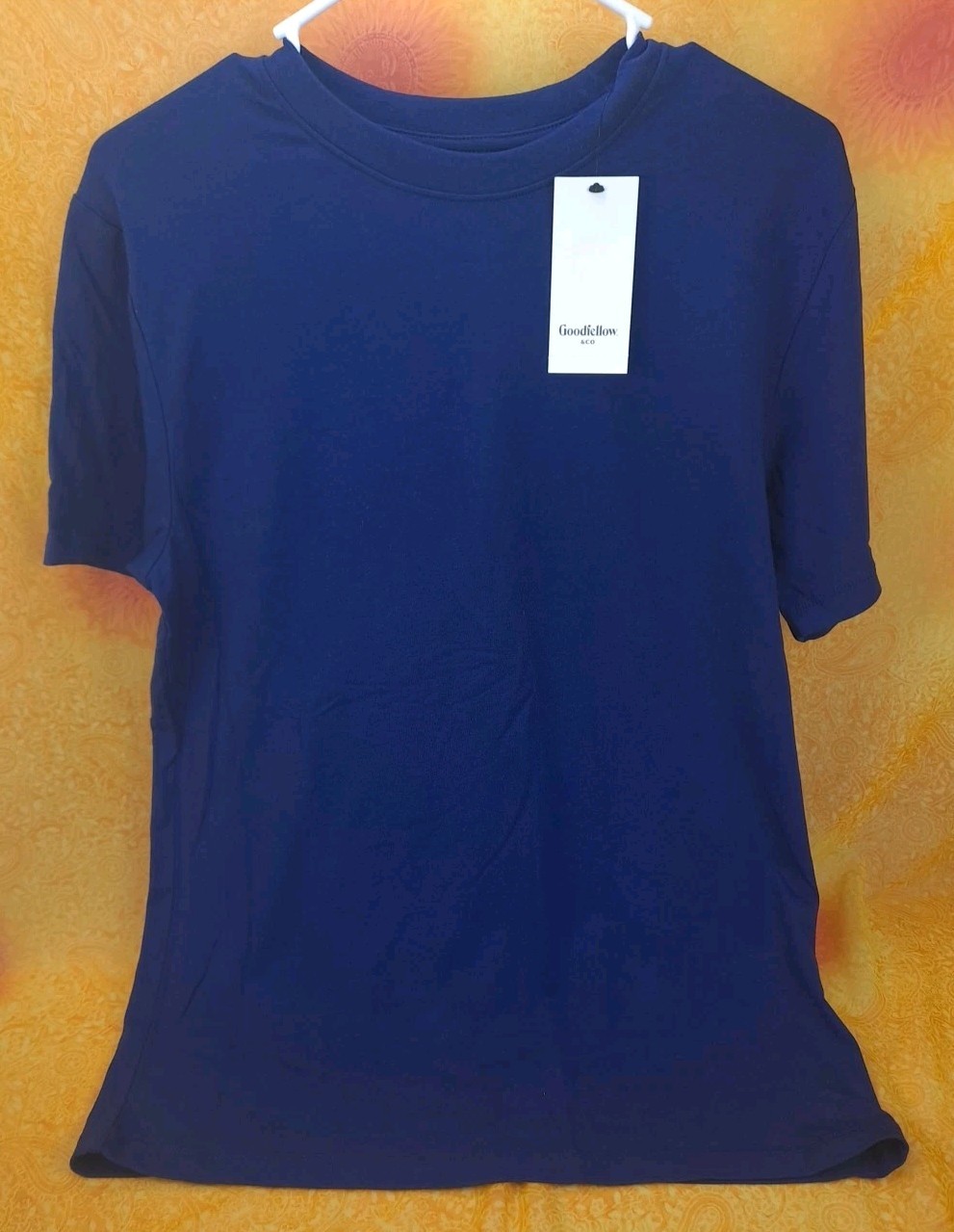 Goodfellow & Co. Navy Blue Game Day T-shirt Size Small Cotton Modal Spandex